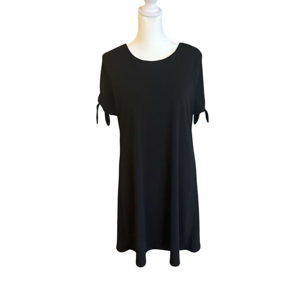 Cece black shoulder tie dress size medium